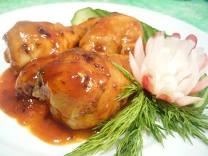 Курица в  настоящем кисло-сладком соусе для Виктора Петровича