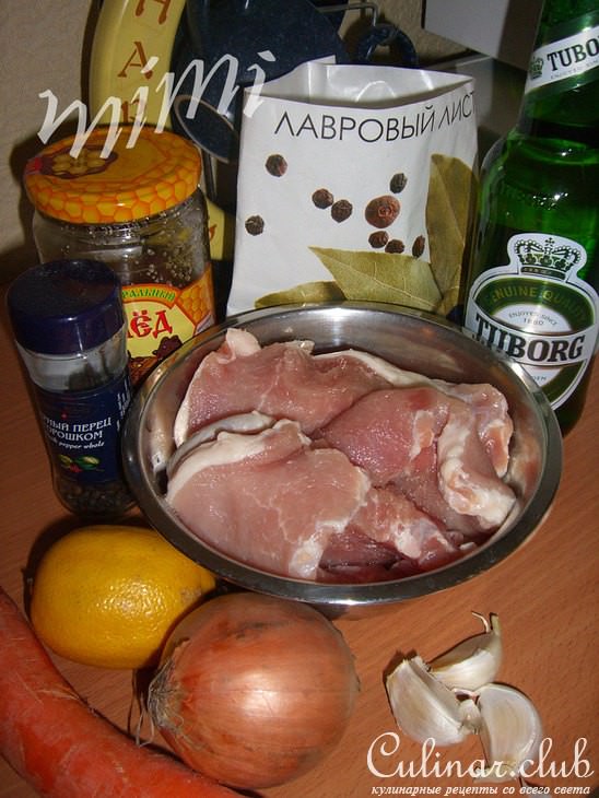 свининка в пиве