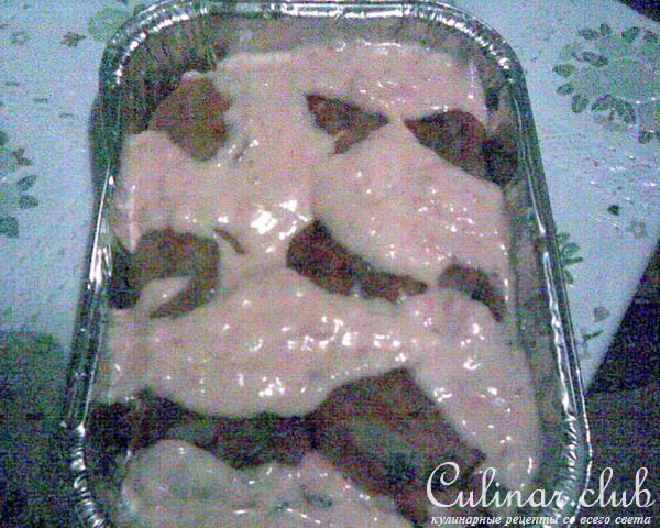 Картофельные оладьи, запеченные в мясной подливе