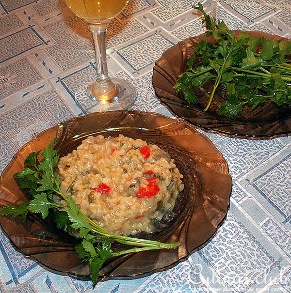 РИЗОТТО нежное с шампиньонами