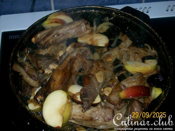 Бараньи ребрышки с черносливом