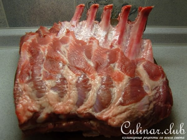 Корона из свинных ребрышек