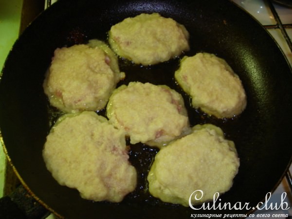 Картофельные блины с мясом.вариант