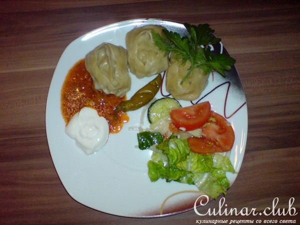 Манты рубленые