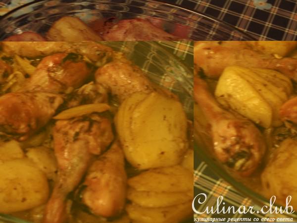 Курочка с картошкой