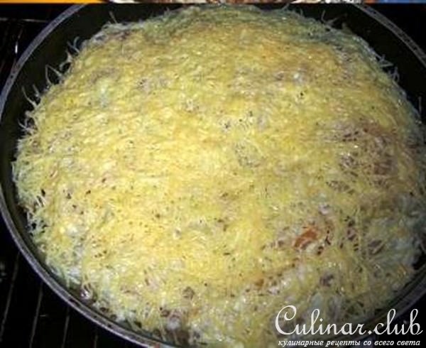 Запеканка с фаршом с овощами 
