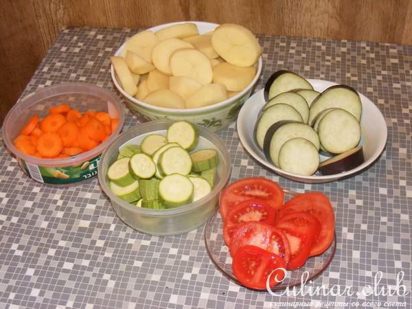Жаркое из курицы с овощами