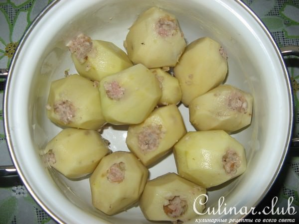 Картофель фаршированный"Бульба"