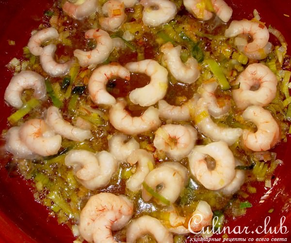 рис с морскими гребешками и каракатицей...