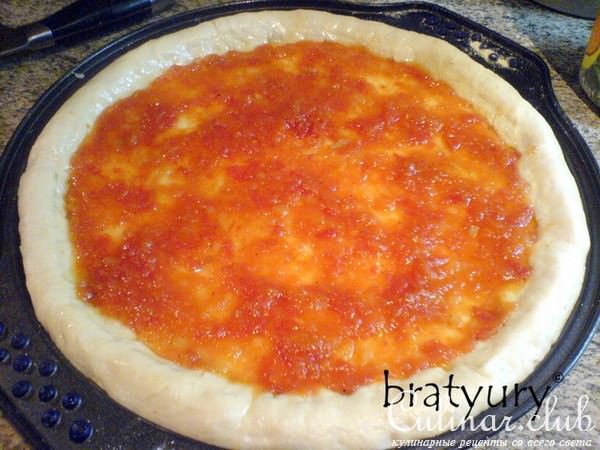 Простая, эффектная и очень вкусная пицца по интересному рецепту