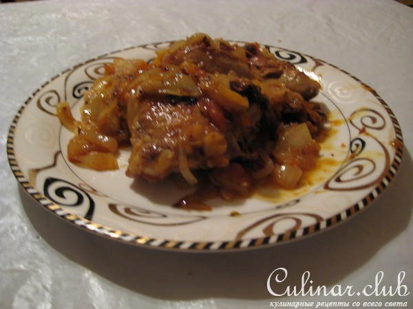 Курица с курагой