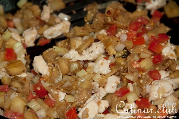 Баклажаны фаршированые с греческими нотками
