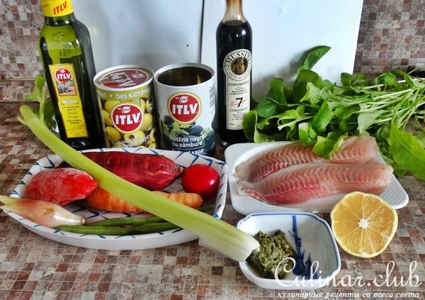 Тилапия под итальянским соусом