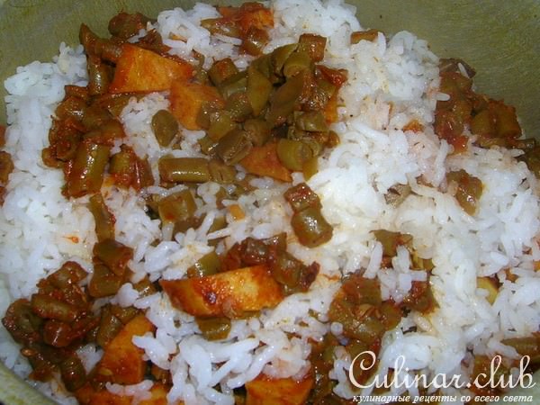 LUBYA- рис со стручковой фасолью и корицей