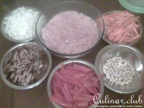 Курица c индийскими орехами