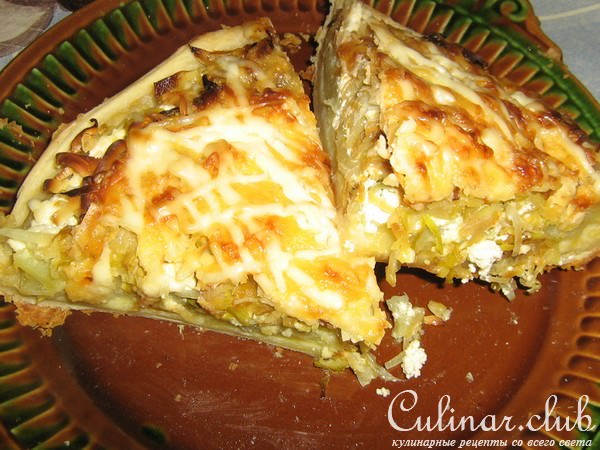 Луково-картофельный киш
