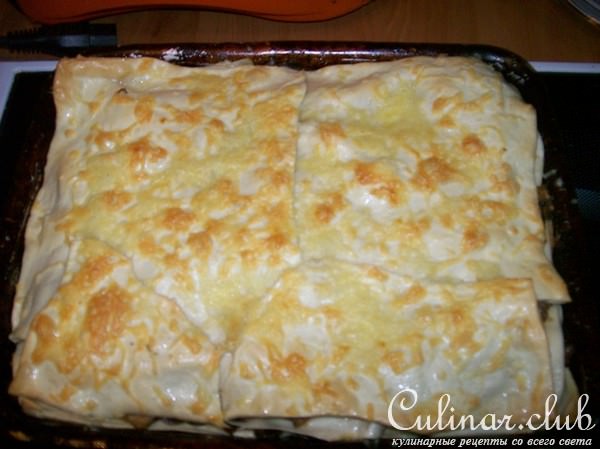Псевдолазанья с грибами