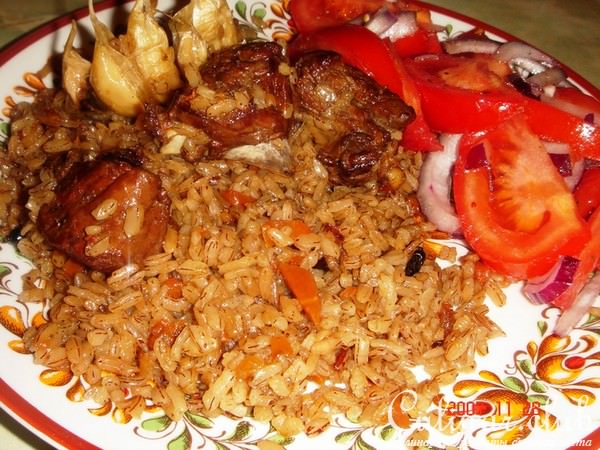 cаримсок палов(плов с чесноком)