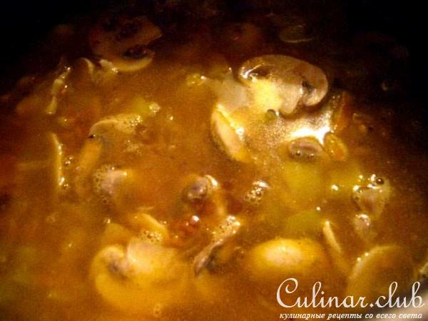 Гречневая каша с овощами и грибами