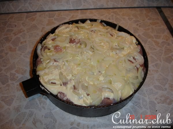 Мясо по-французски для русского мужа