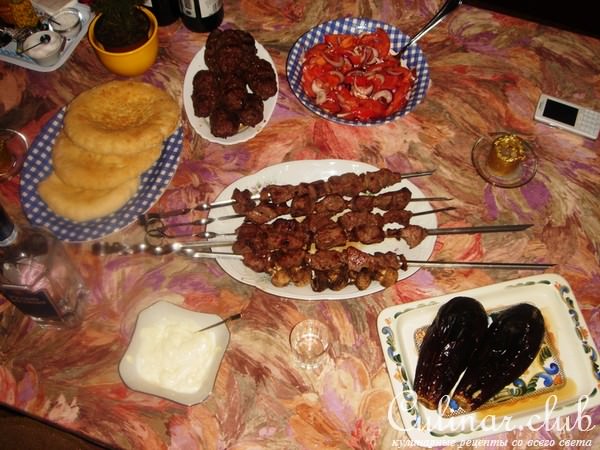 Кийма Кабоб(шашлык из рубленного мяса