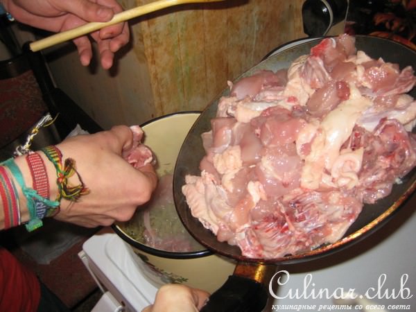 Пьяная курица