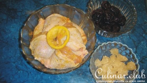 Фаршированные куринные голени.