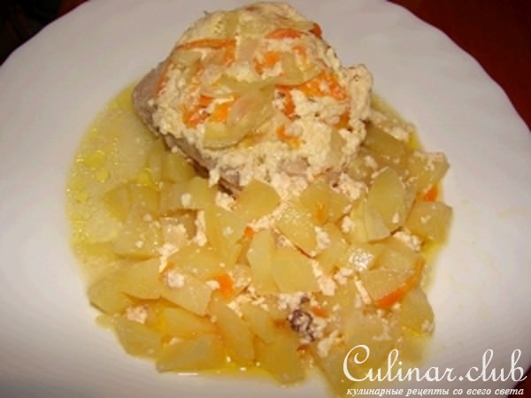 Курочка с картошкой в горшочке
