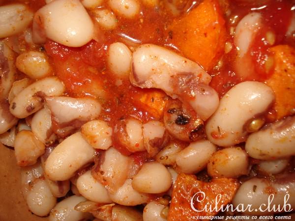 Баранина с фасолью по-арабски