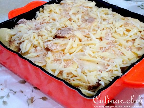 Запеканка из картофеля с миндалем