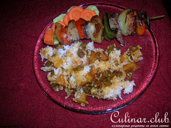 LUBYA- рис со стручковой фасолью и корицей