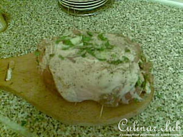 Свинина (с грибами и луком)