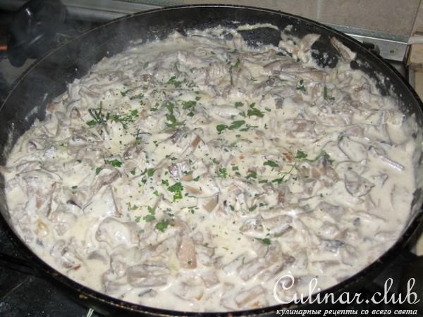 Картофель и грибы по-деревенски