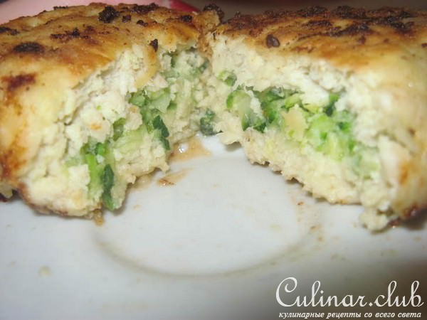 Куриные зразы с начинкой из цуккини