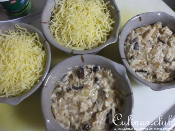 Жульен с курицей и грибами