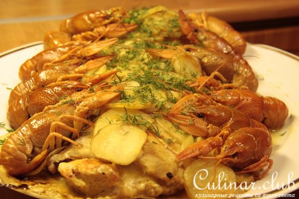 Судак выпендрежный (с раками)