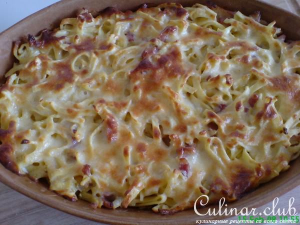 Макароны с беконом (завтрак для мужа)
