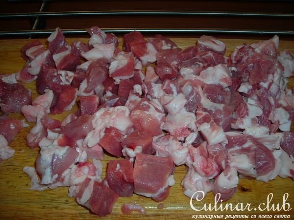 Тушёная капуста со свининкой и картошкой