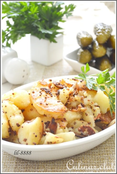 Картофель запеченный с чесноком и горчицей. Тест-драйв.