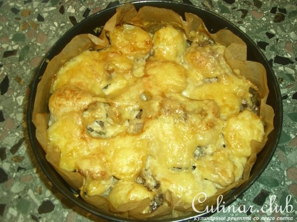 Куриная грудка и картошка в духовке