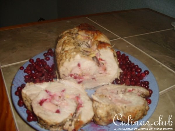 Свинина с брусничкой (моя халтура))