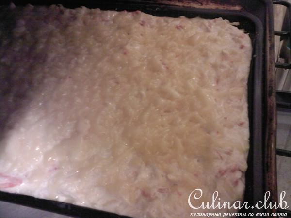 Капустно-морковная запеканка с творогм и сыром
