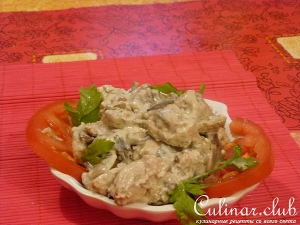 курочка в сырном соусе