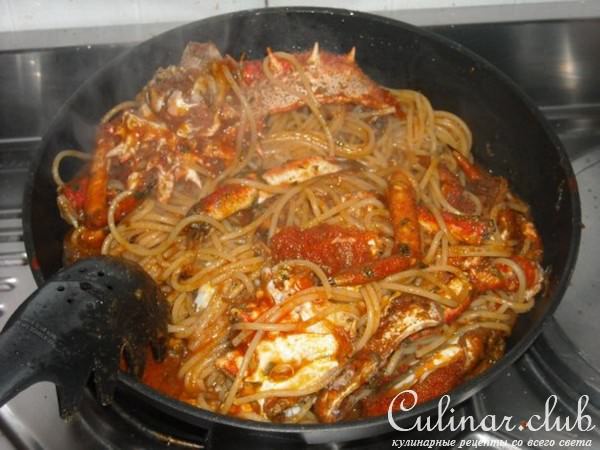 Spaghetti alla margherita "Спагетти с крабом"