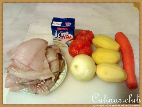 Рыбная запеканка с овощами
