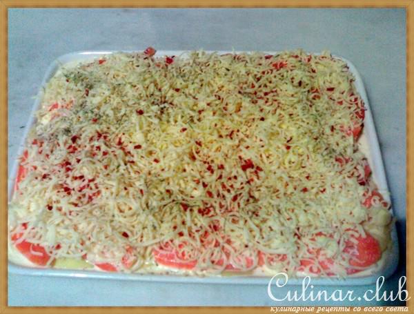 Рыбная запеканка с овощами