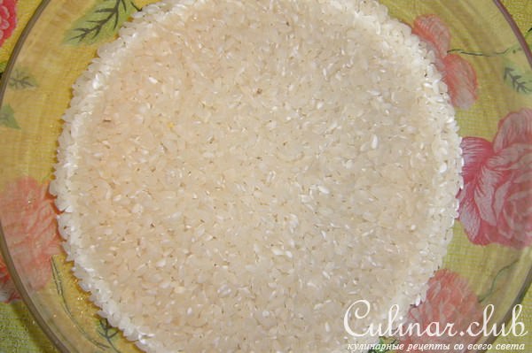 Ризотто с морепродуктами и грибами