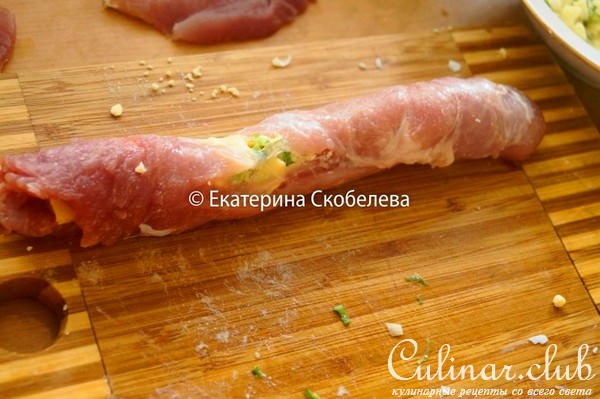 Фламенкины с начинкой из сыра, яиц и зеленого лука
