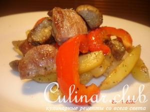Свинина с овощами быстрая