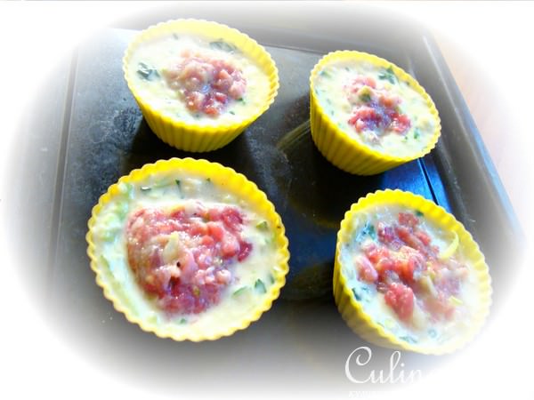 Кабачково-мясные кексики.